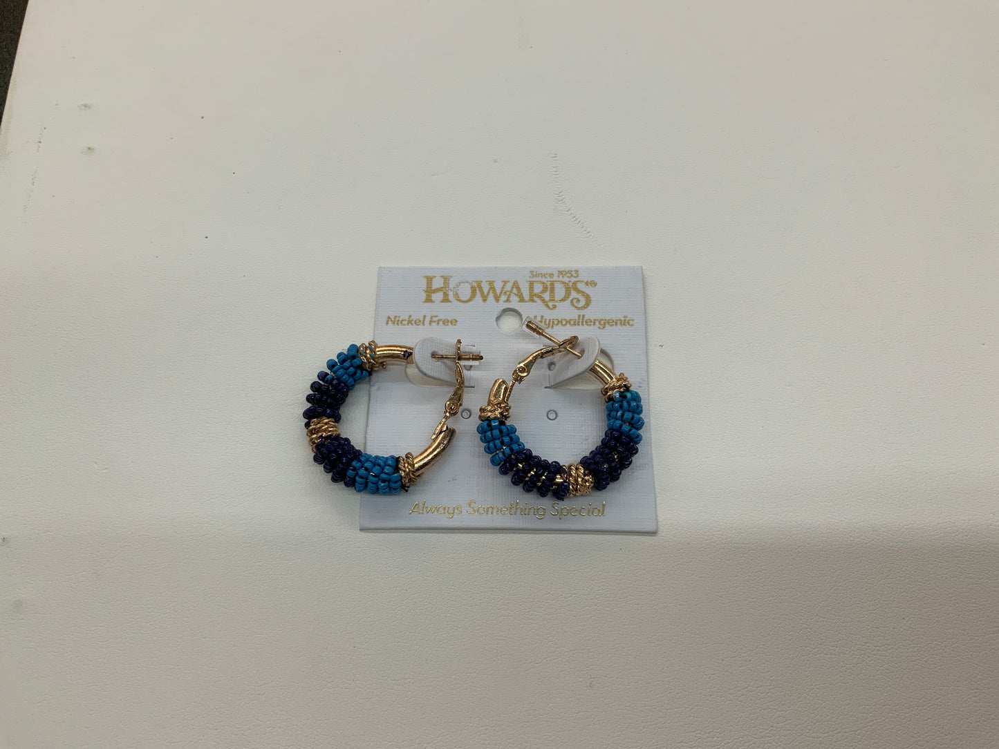 Howard’s beaded hoop earrings