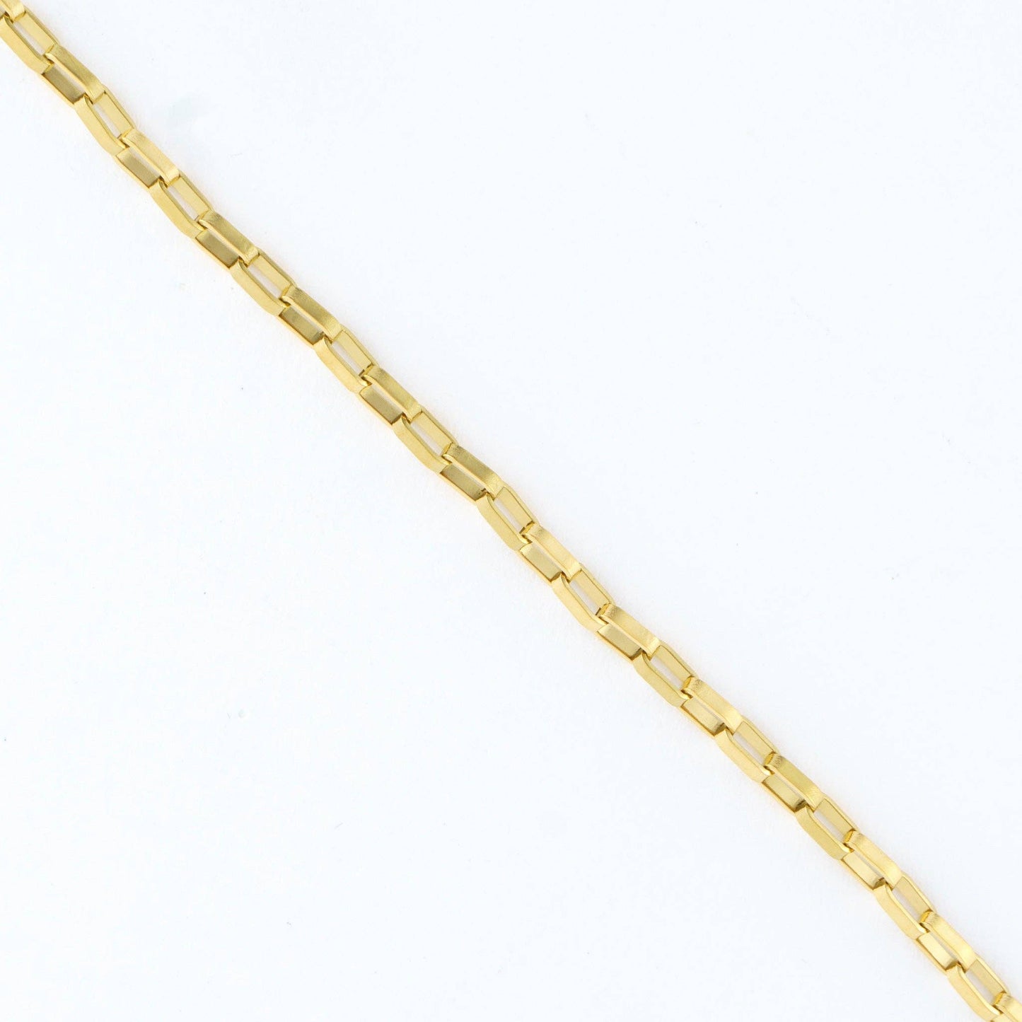 Narelle Waterproof 18" Box Chain Necklace: Yellow Gold