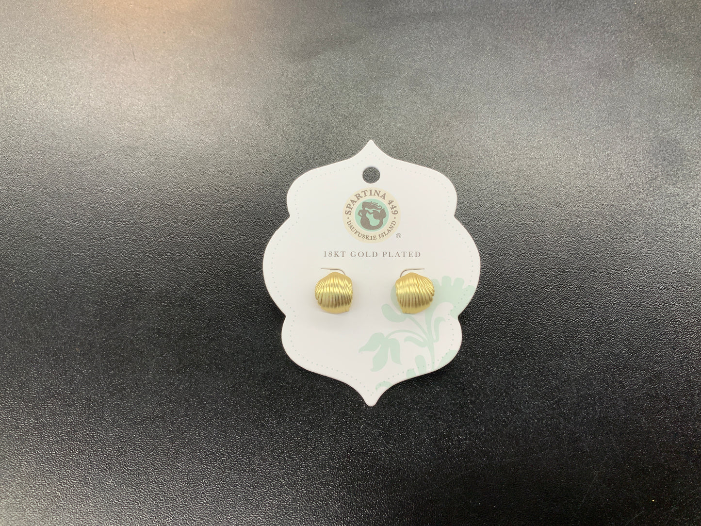 Spartina shell hoop earrings