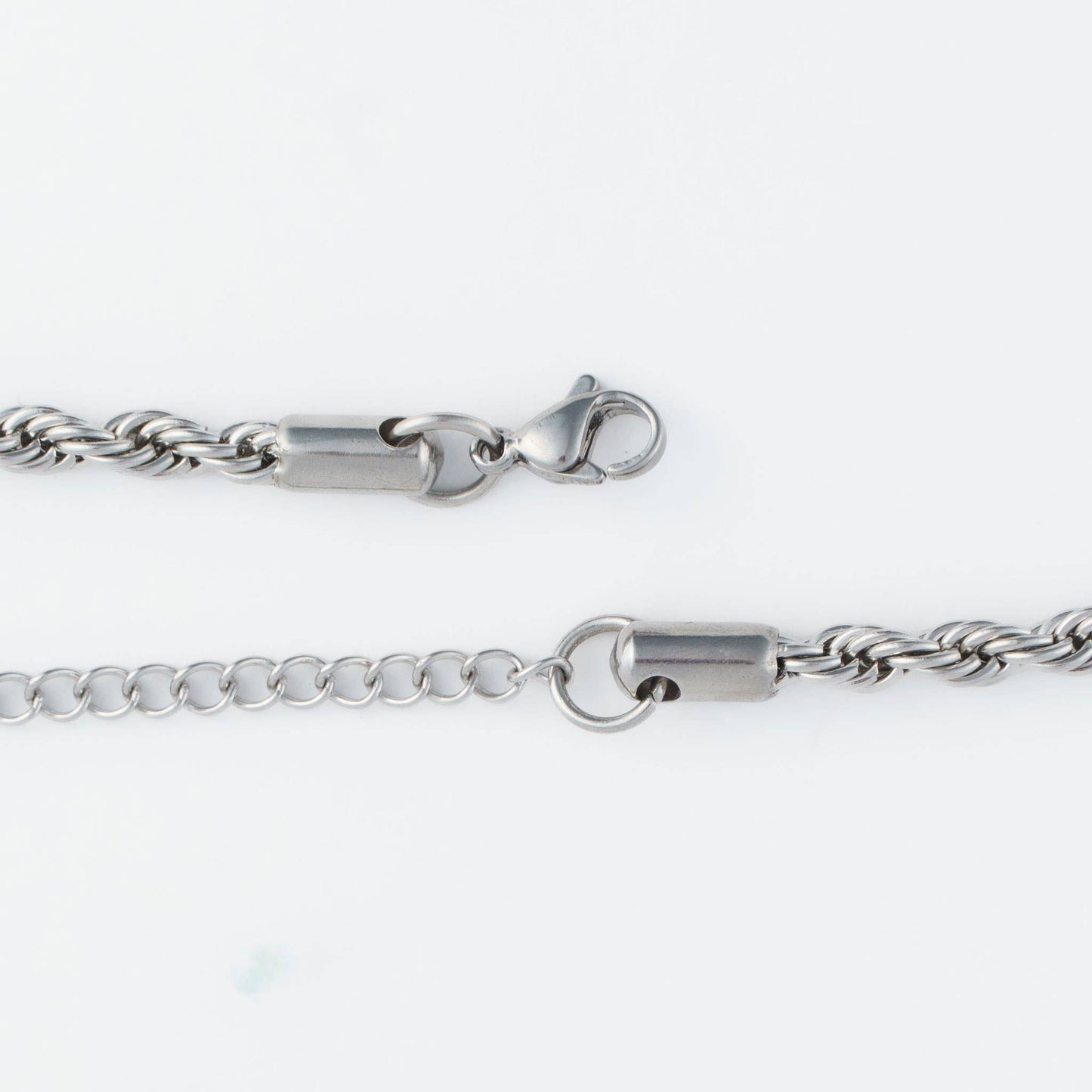 Narelle Waterproof 18" Rope Chain Necklace: Silver