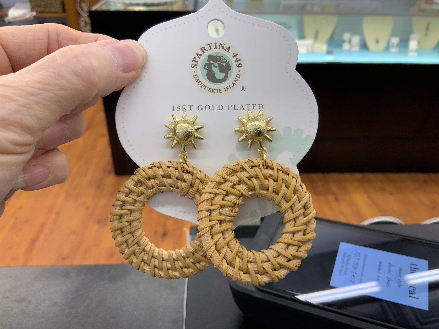Spartina Sunshine Wicker Earrings