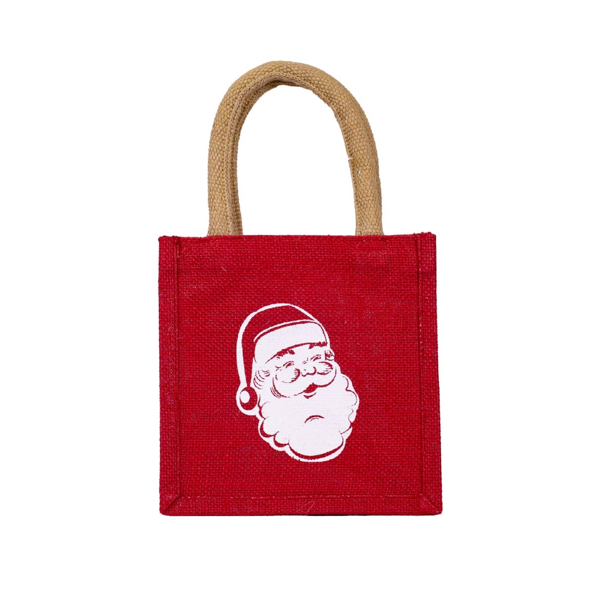 Santa Petite Gift Tote Red/White 7x7x5