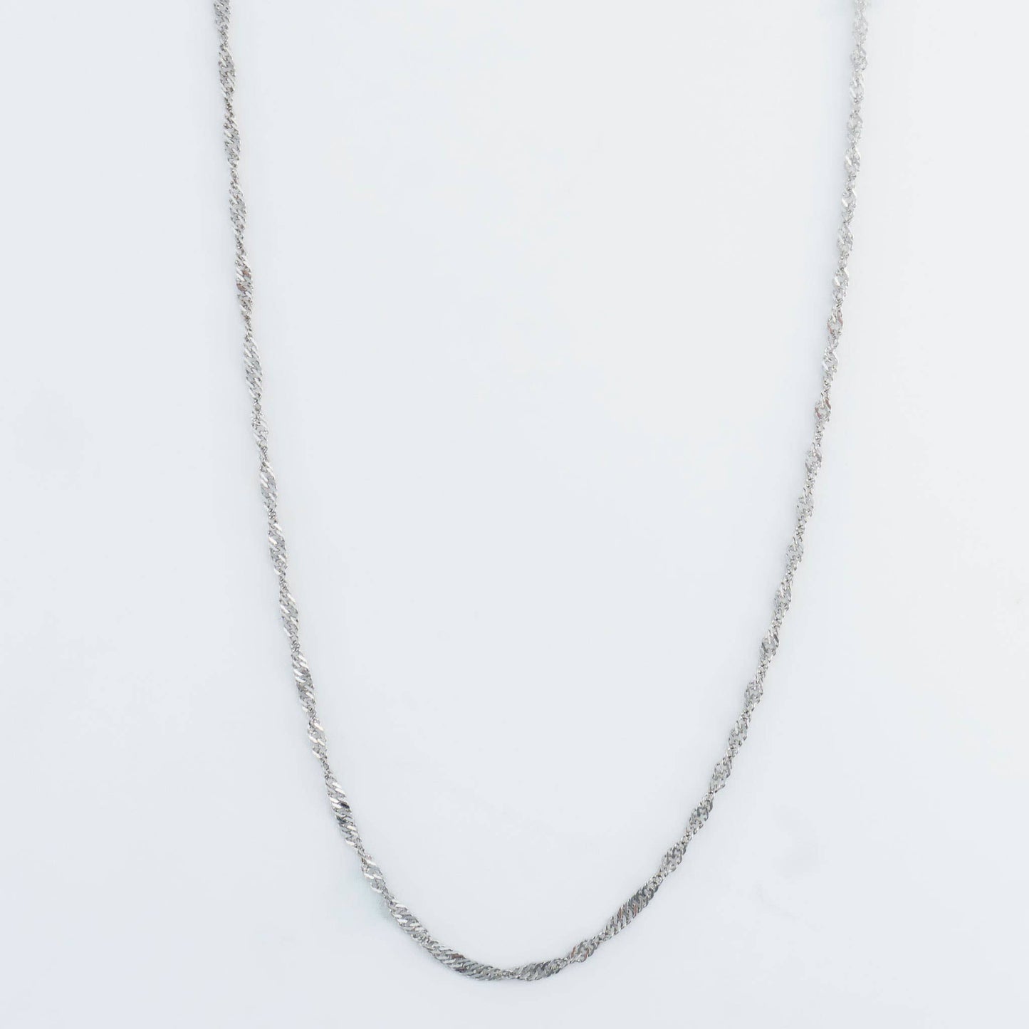 Narelle Waterproof Twisted Chain Necklace: Yellow Gold