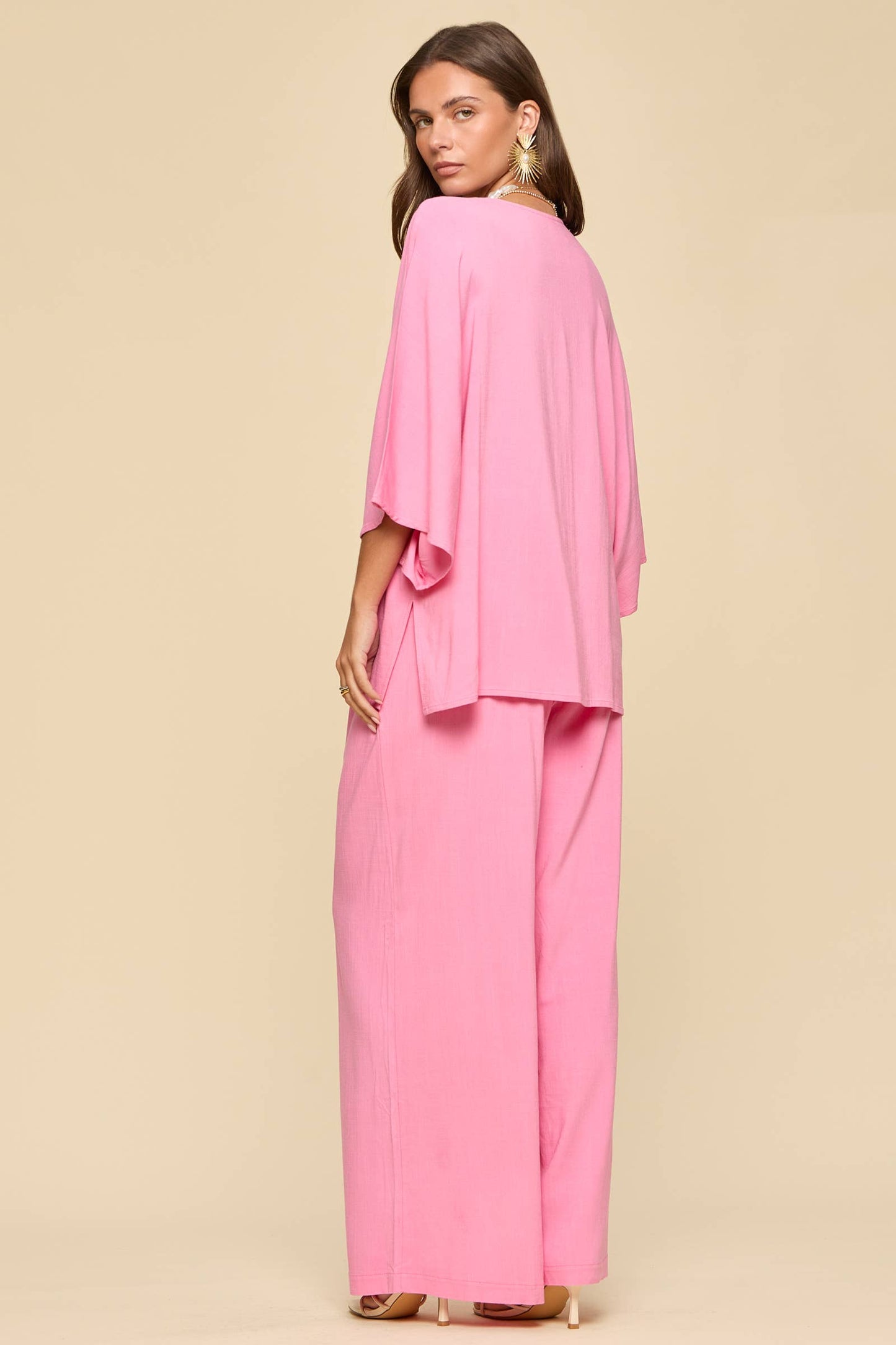 2-Piece Linen Summer Set: BLUE