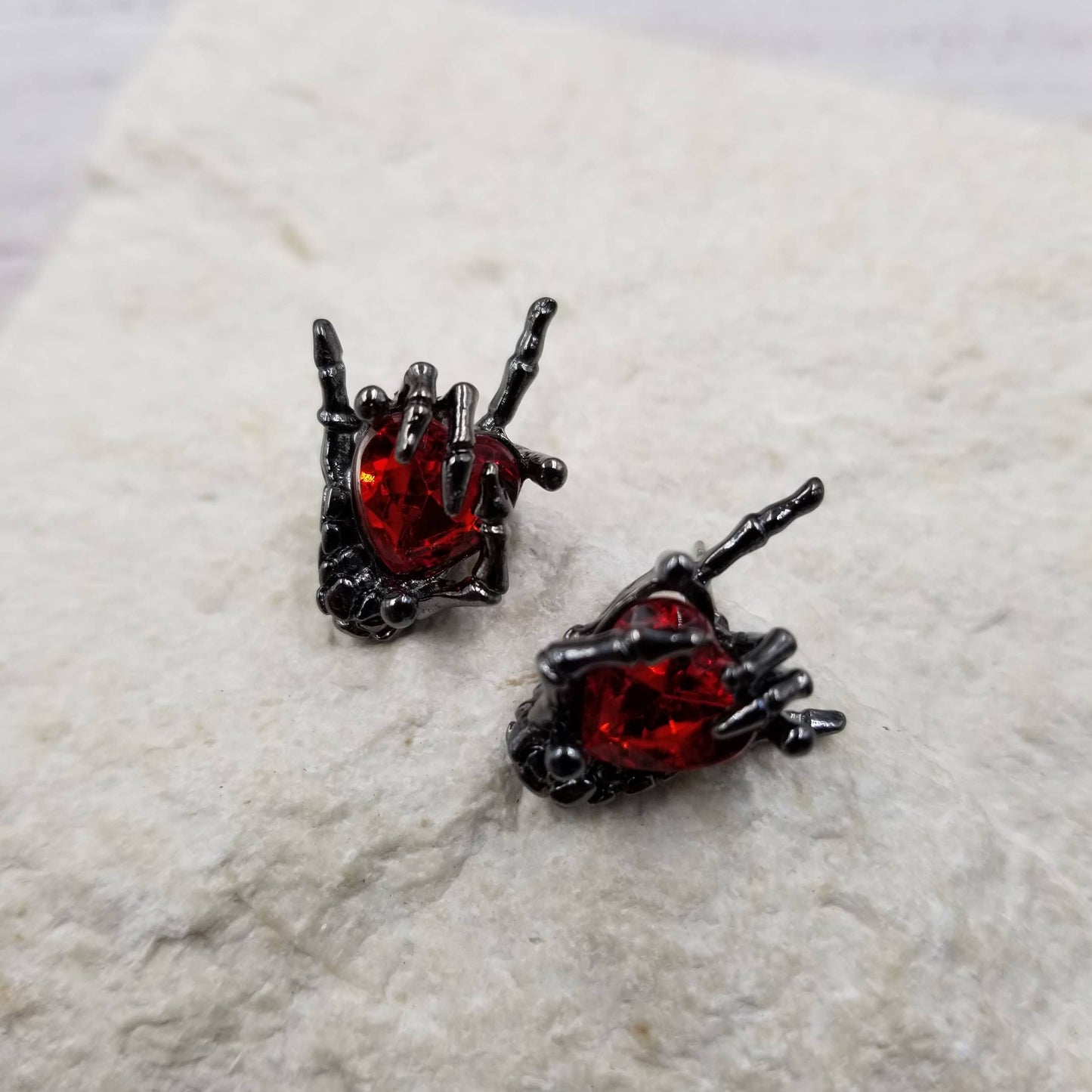 Halloween Take Out Heart Earrings