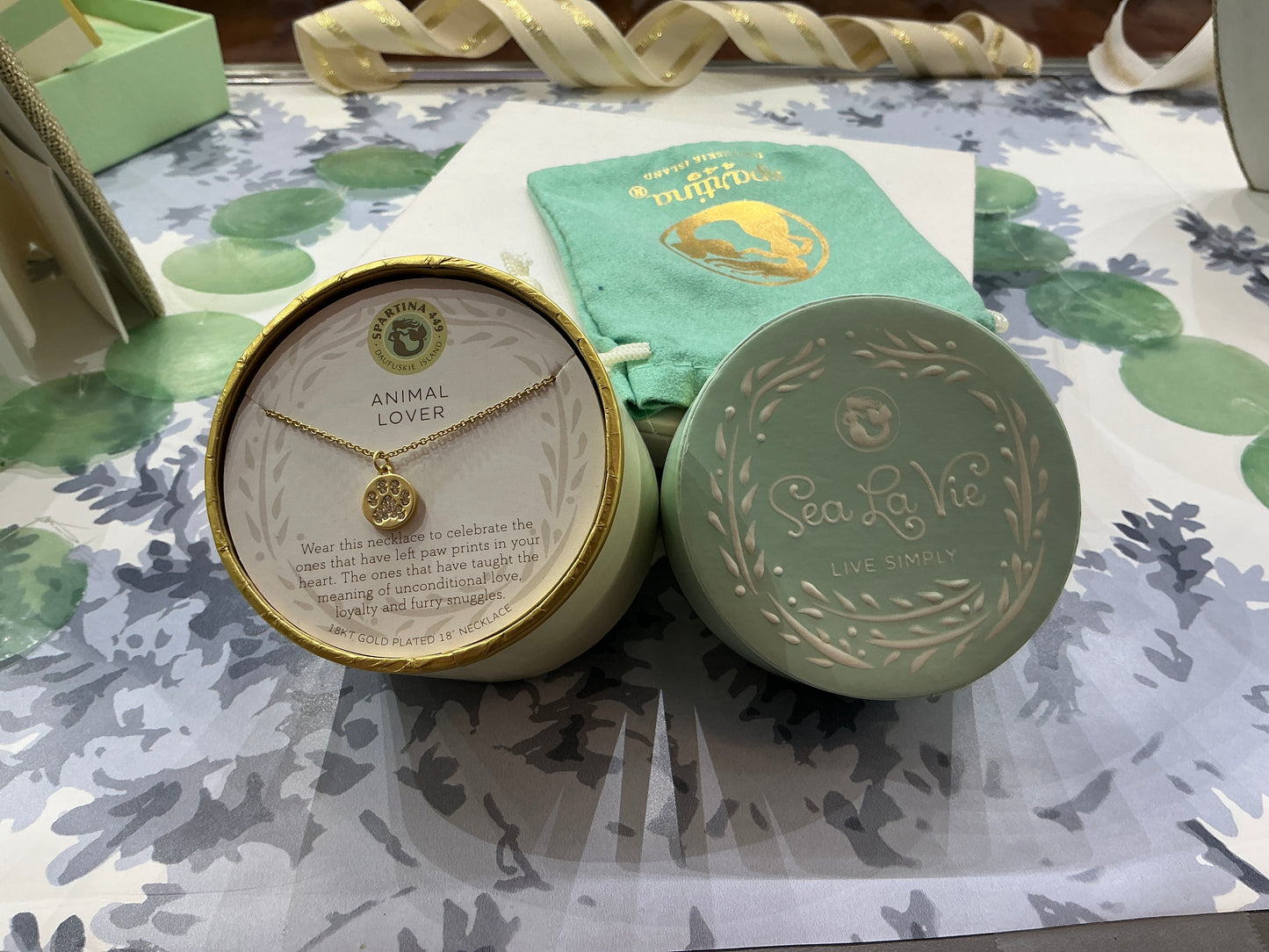 Spartina animal lover necklace