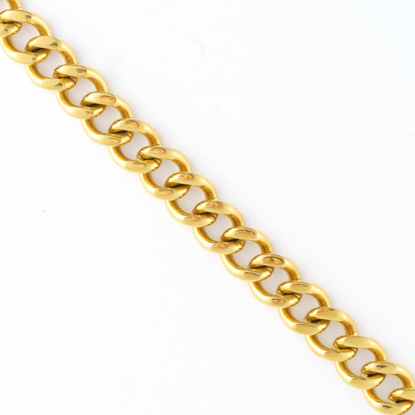Narelle Waterproof 16" Chunky Chain Necklace: Yellow Gold