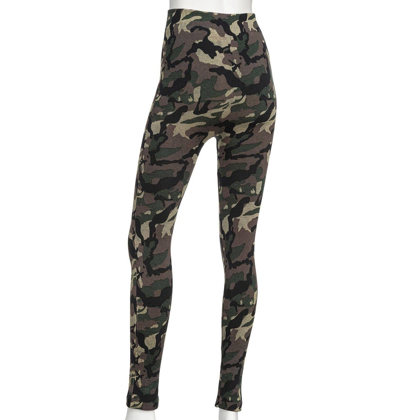 Camouflage Cotton Stretch Leggings