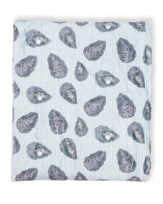 Awe Shucks Throw   Blue/Grey   50x60