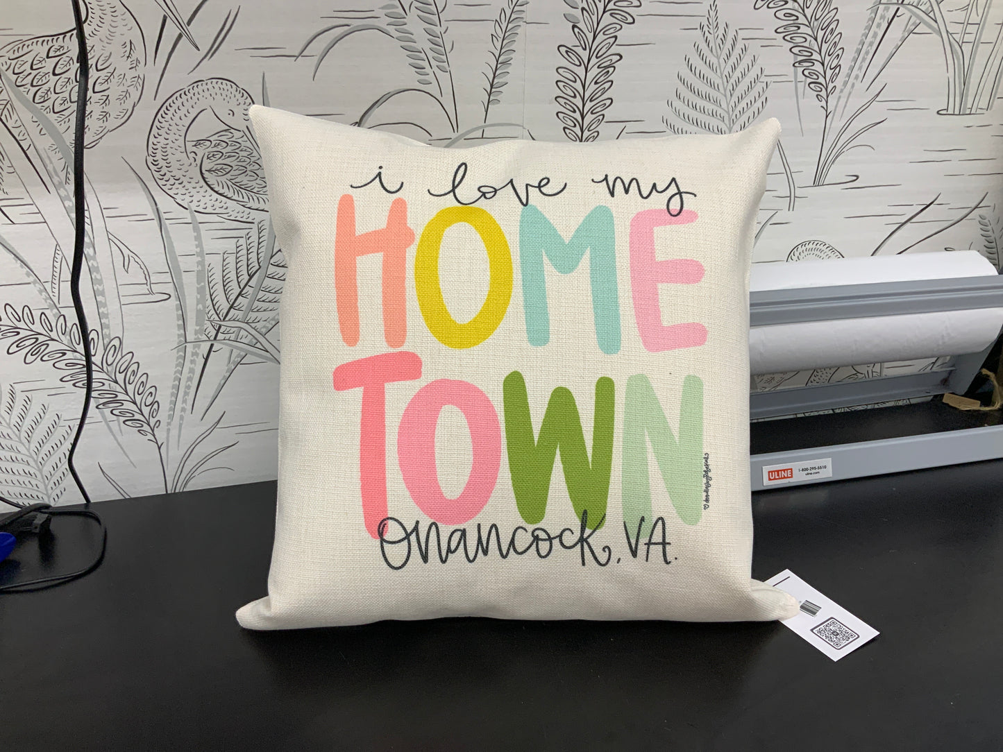 I Love My Hometown - Square Pillow