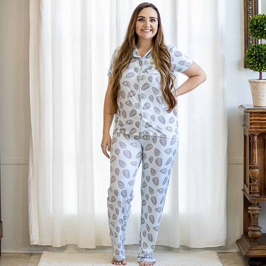 Awe Shucks Sleep Pants   Ice/Gray