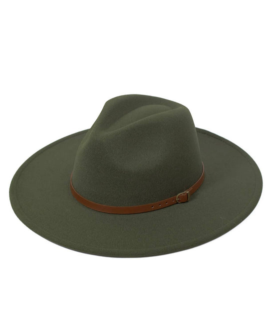 Shelia Wool Hat   Dark Green   One Size