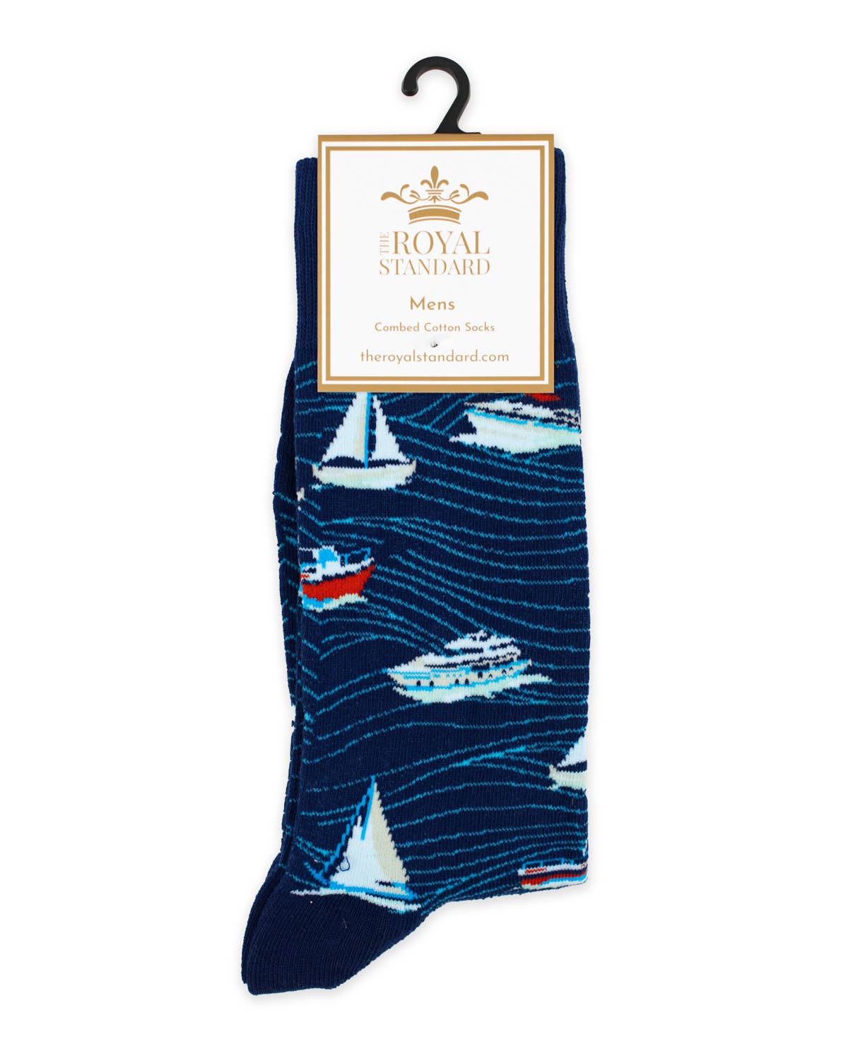 Men's Boating Socks Navy/Sky One Size