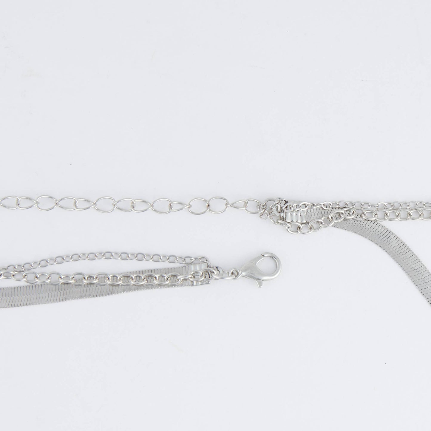 Eliana Beaded Layered Cross 18" Pendant Necklace: Gold