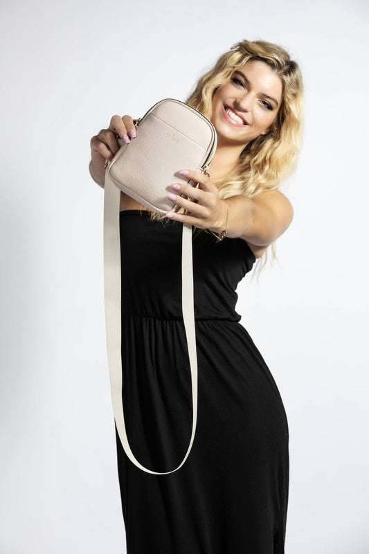 Kedzie cream sling bag