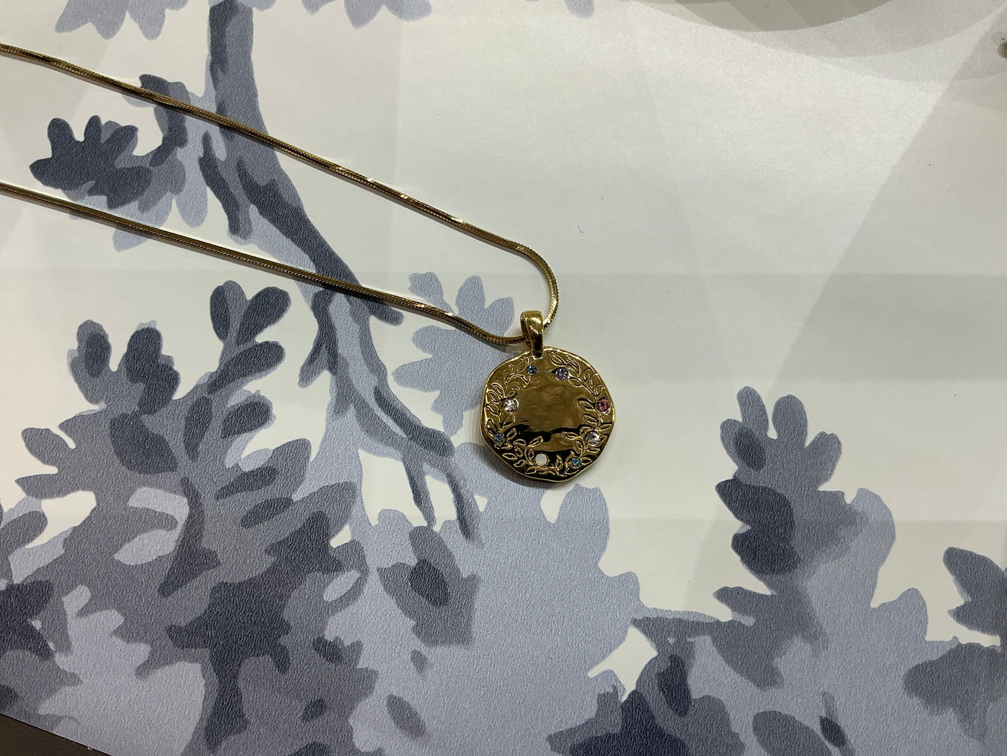 Spartina hope and peace necklace