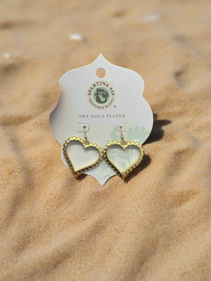 Spartina gold heart hoops