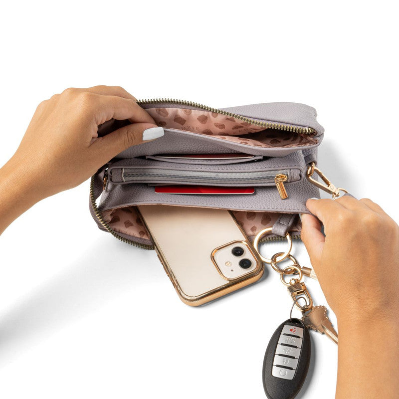 Kedzie cream crossbody wallet