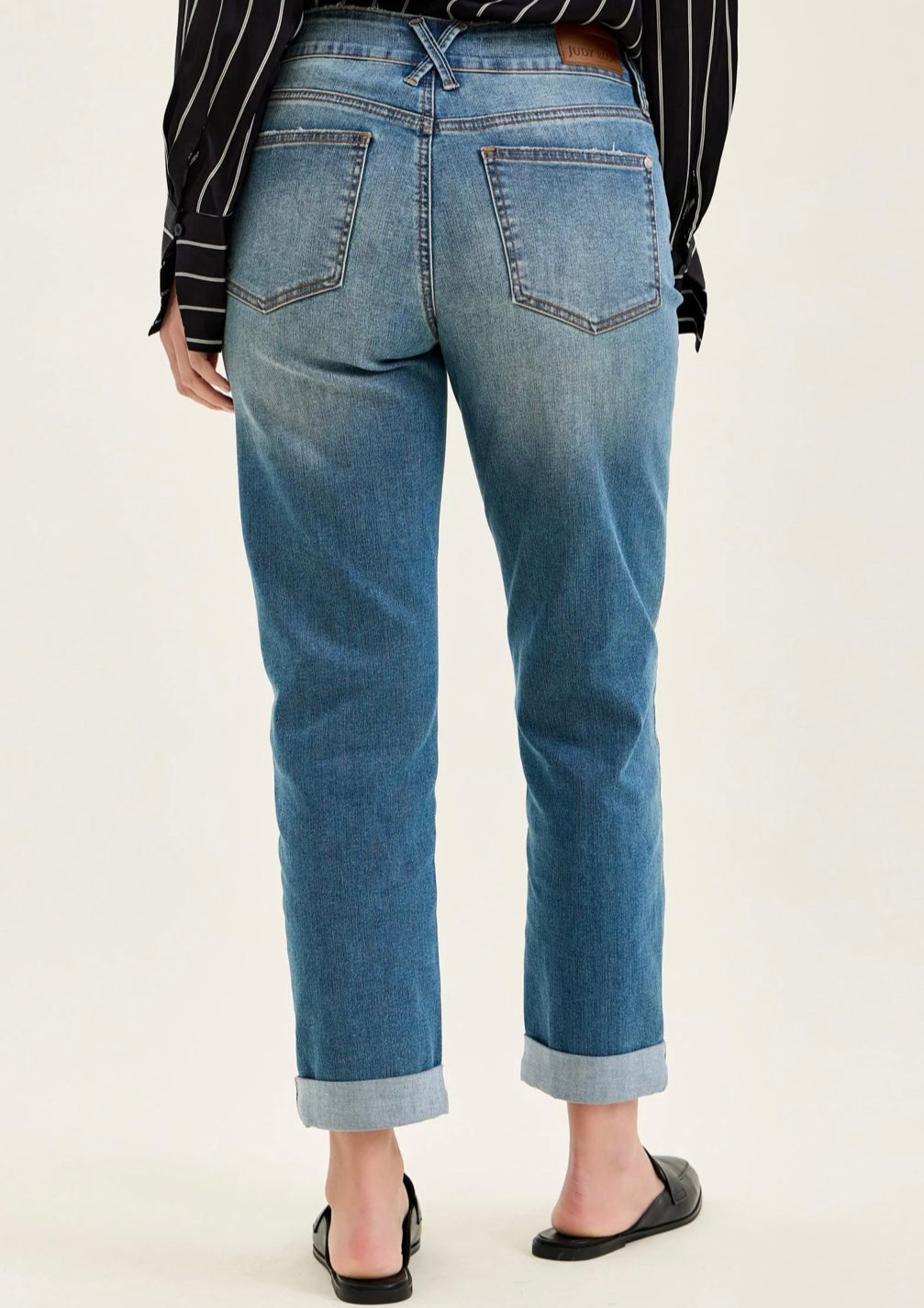 Judy blue double button boyfriend jeans