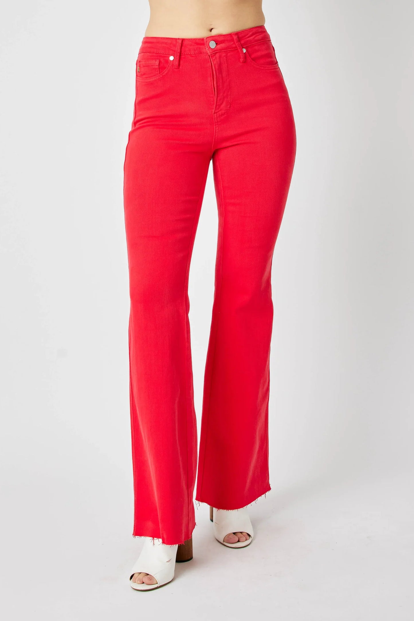 Judy blue red high waist tummy control flare