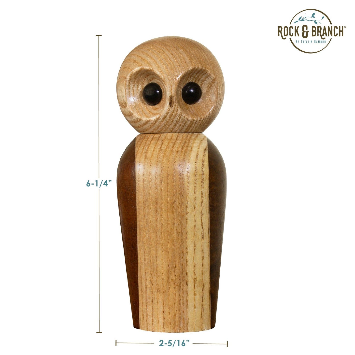Rock & Branch® Owl Refillable Pepper Mill