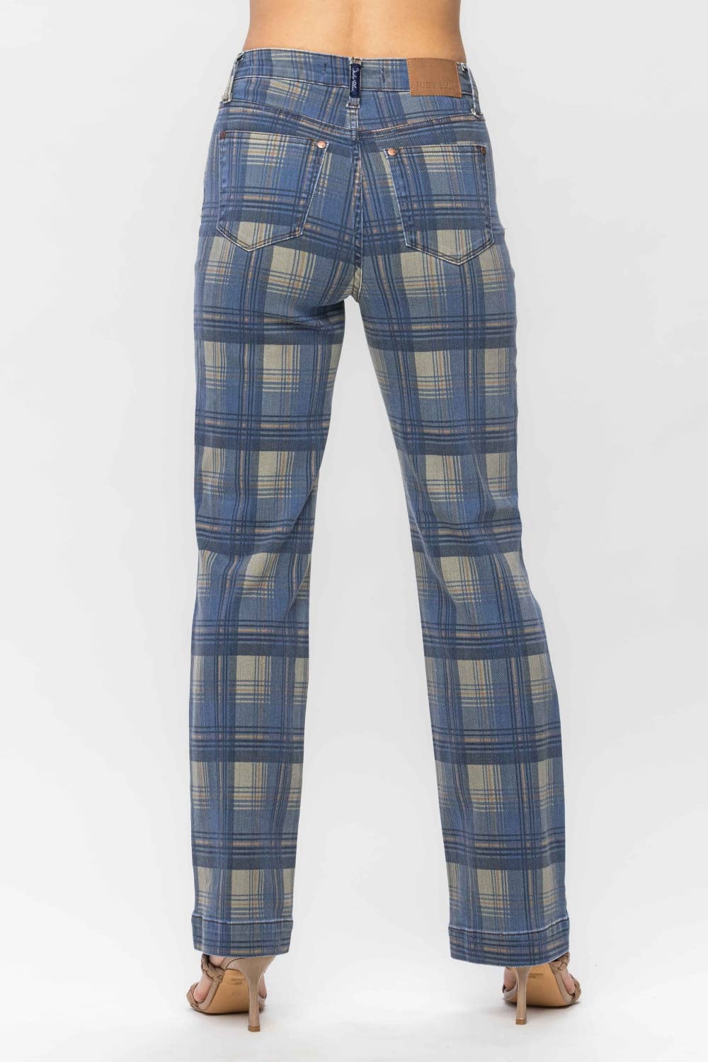 HW Vintage Look Plaid Straight: