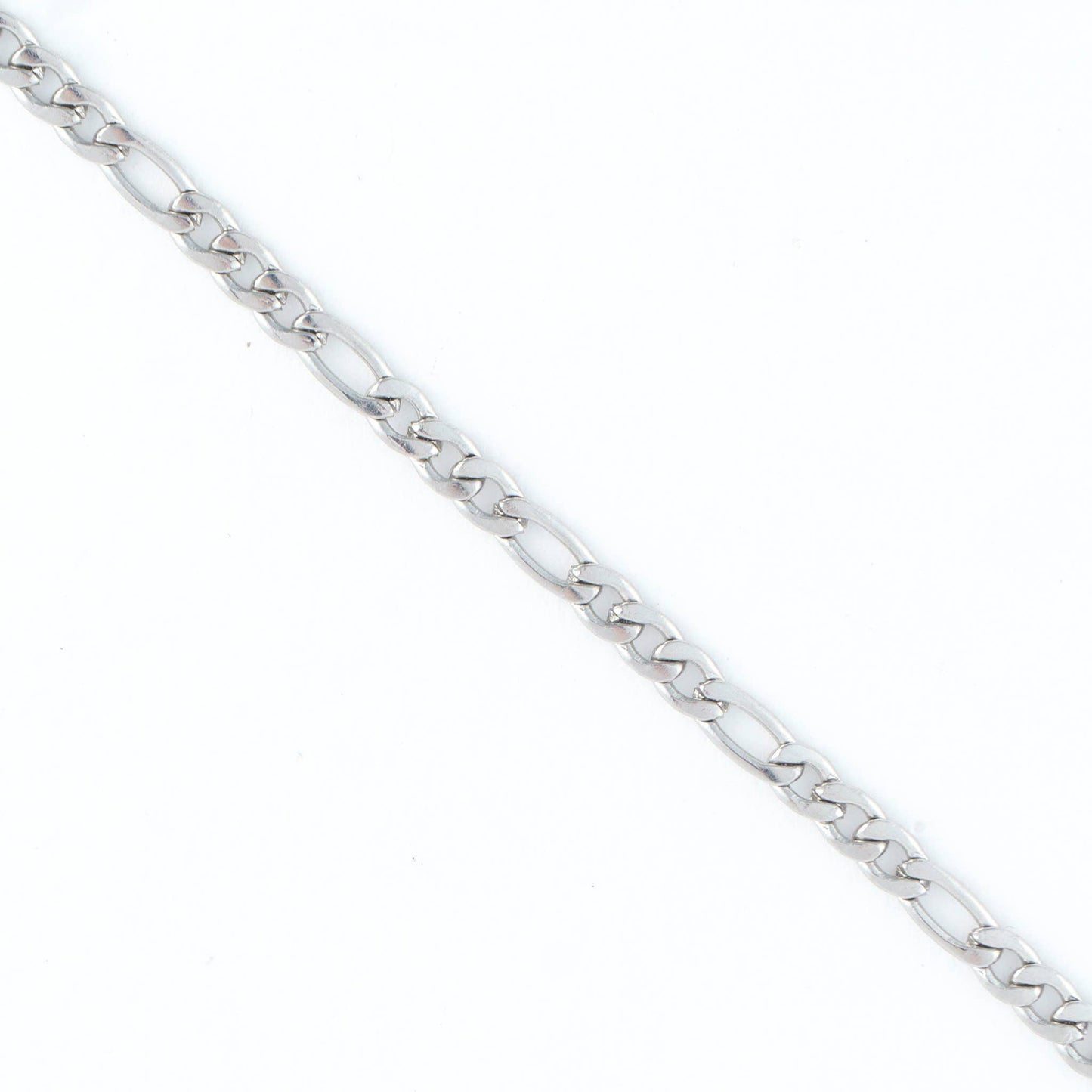 Narelle Waterproof 16" Figaro Chain Necklace: Silver