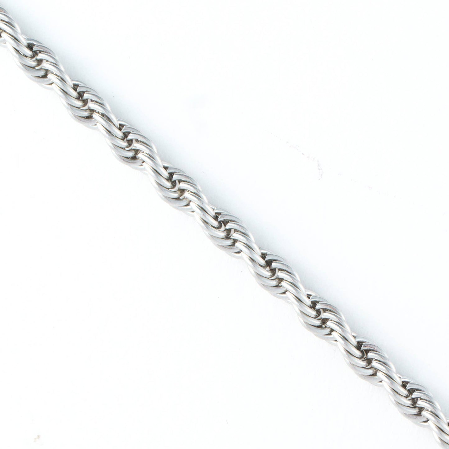 Narelle Waterproof 18" Rope Chain Necklace: Silver