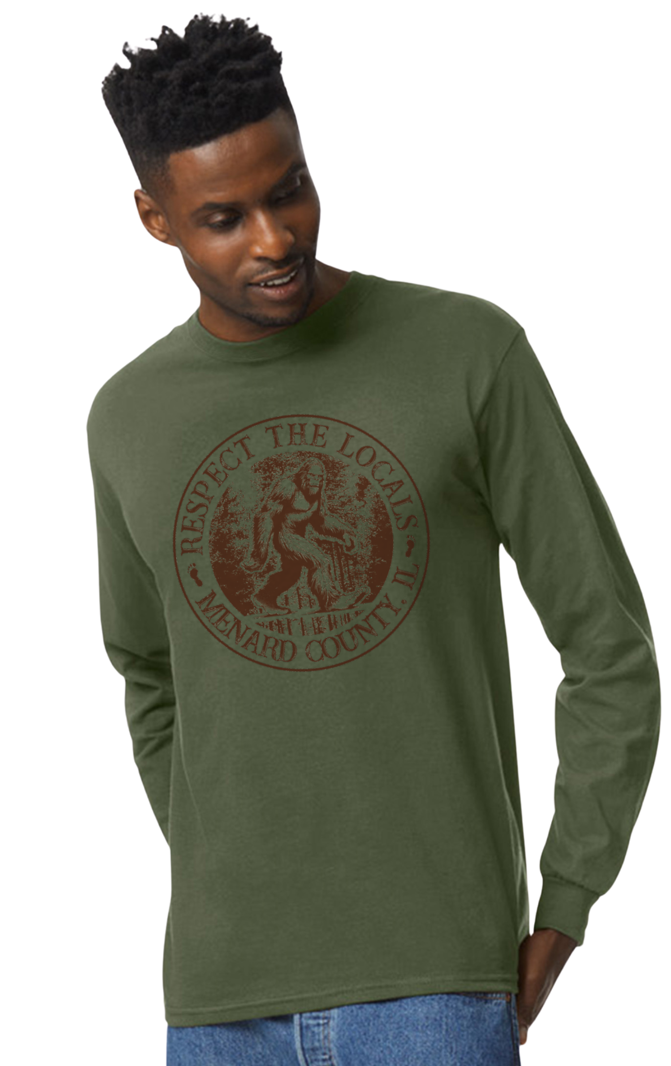 “Respect the Locals” Bigfoot / Tshirt Plus
