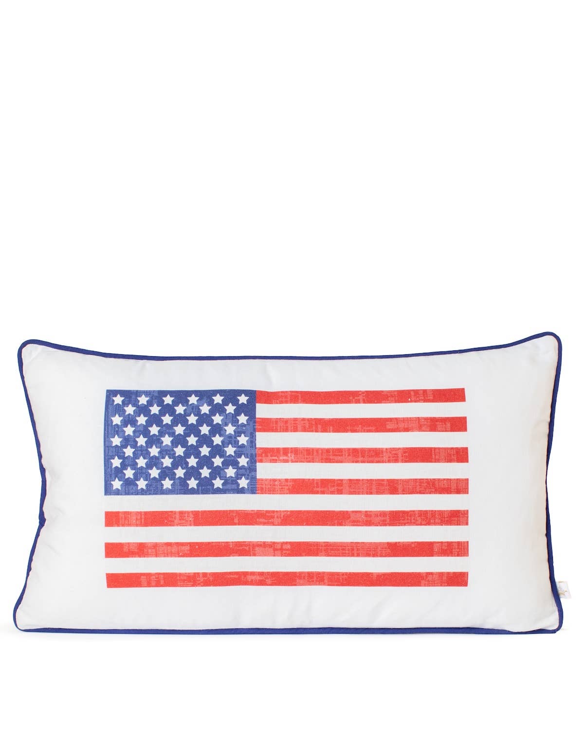 American Flag Lumbar Pillow Red/White/Blue 12.5x22.5