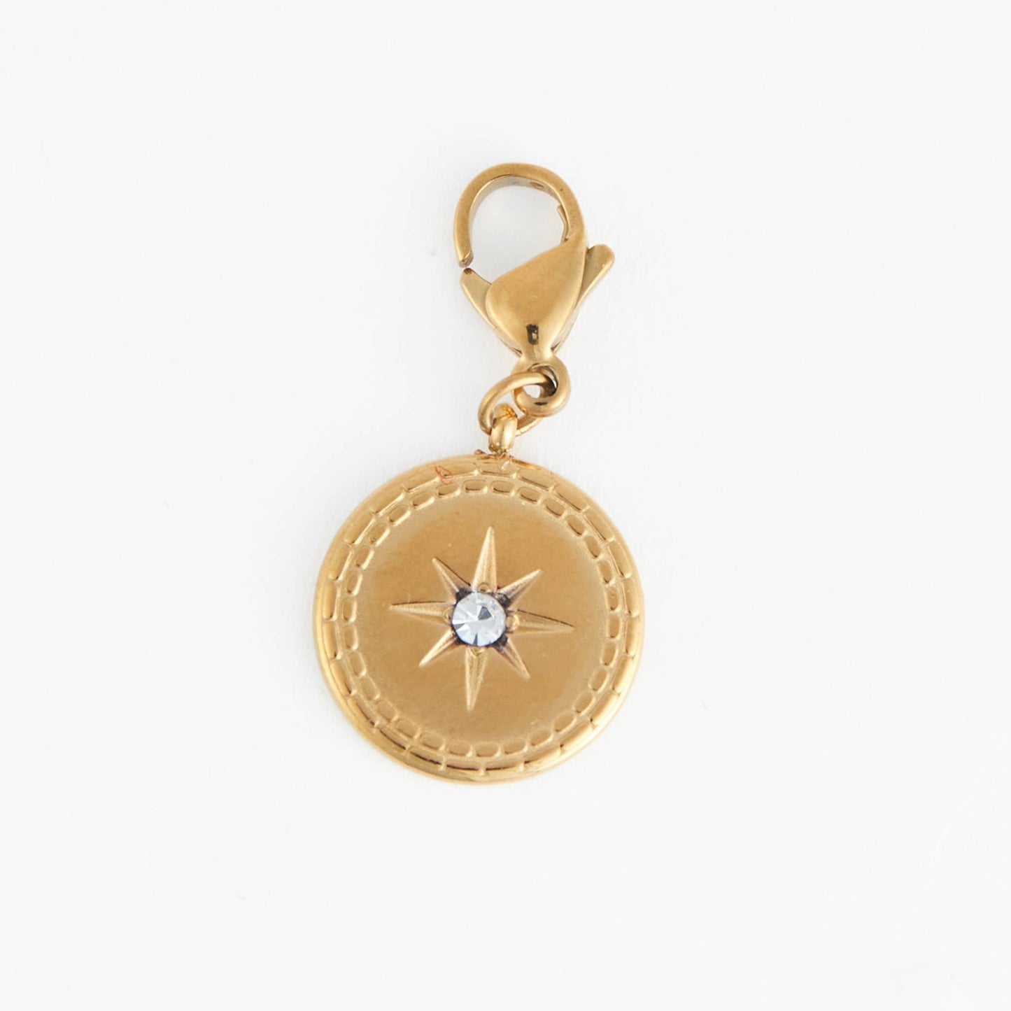 Narelle Waterproof Compass Charm: Gold