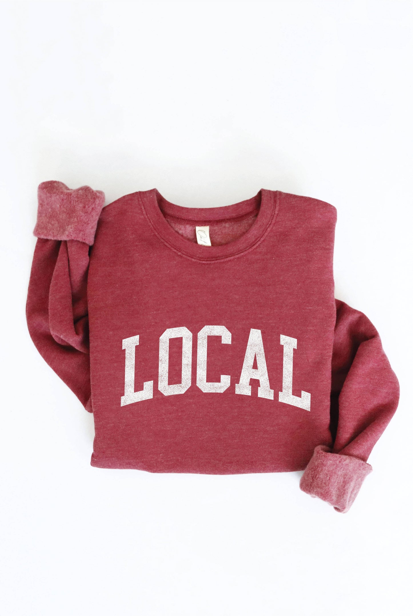 LOCAL graphic sweatshirt: HEATHER FOREST
