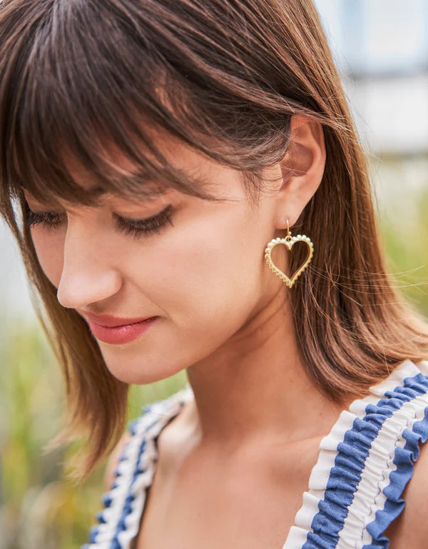 Spartina gold heart hoops