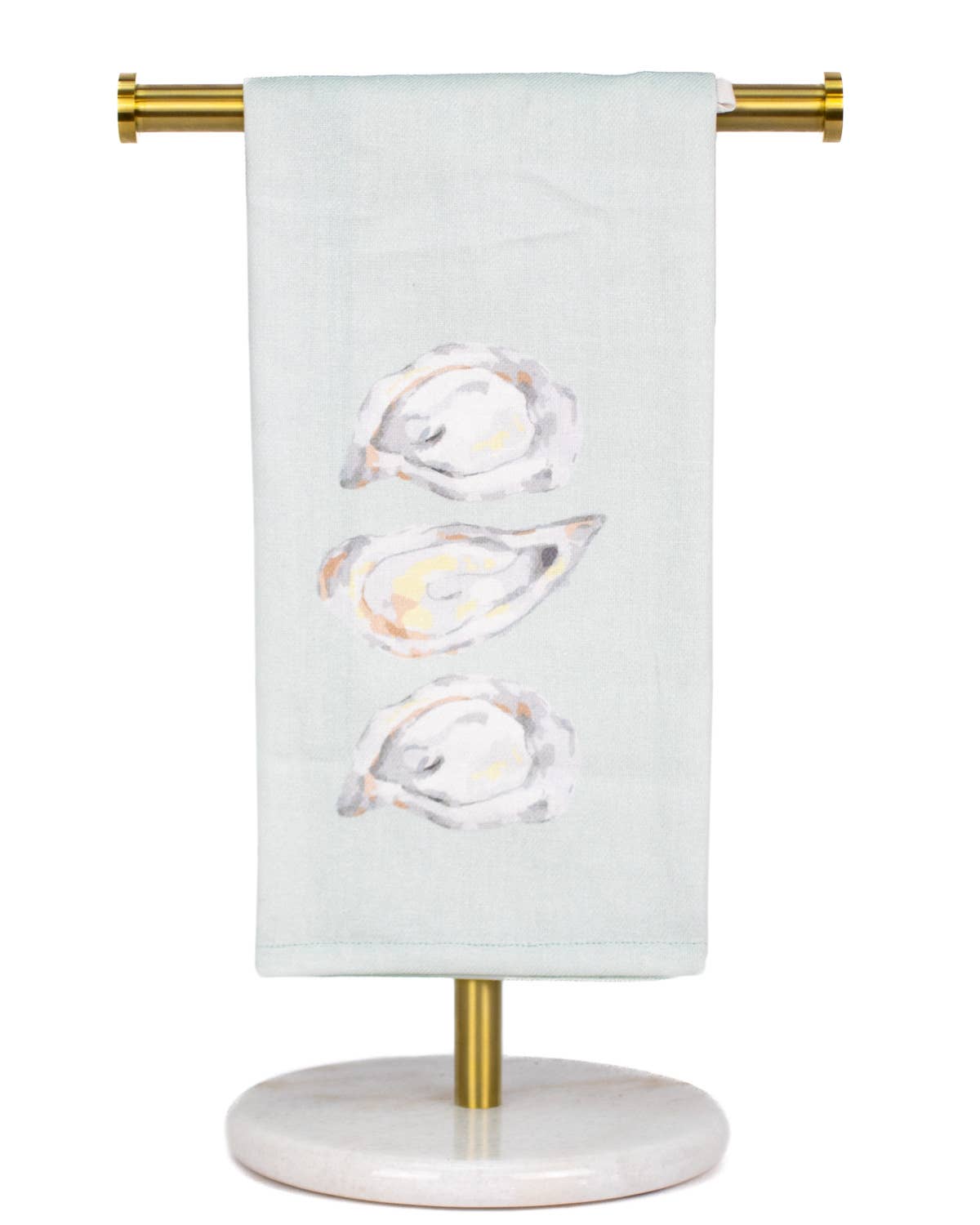 Watercolor Oyster Hand Towel   Ice/Multi   20x28