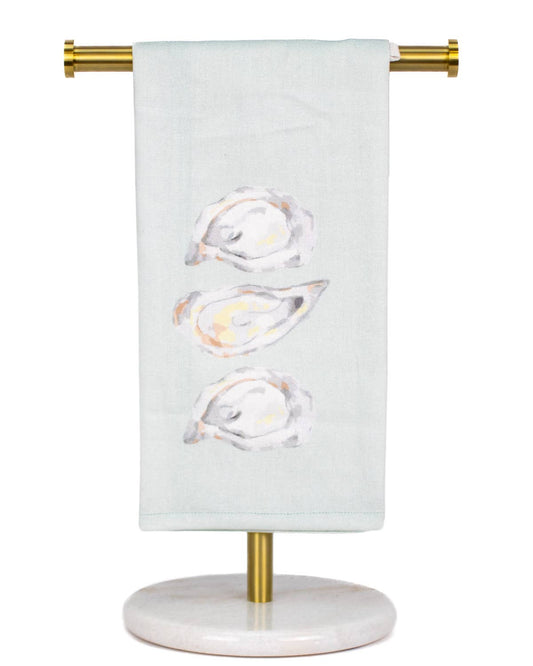 Watercolor Oyster Hand Towel   Ice/Multi   20x28