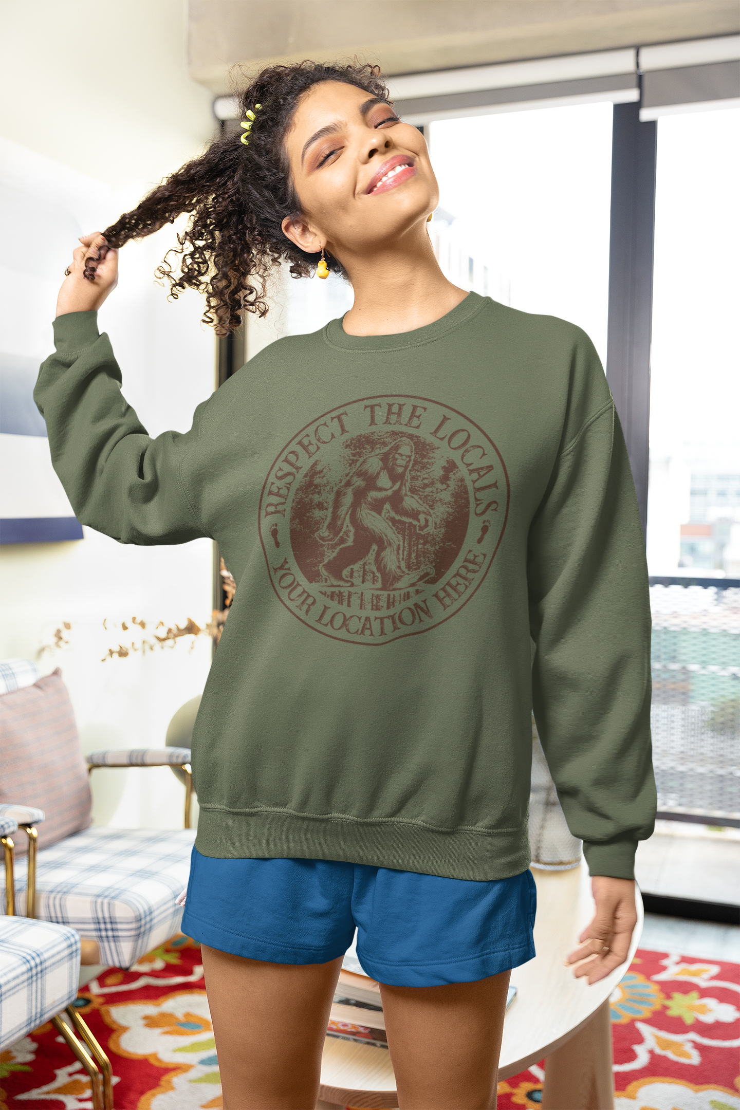 “Respect the Locals” Bigfoot/ Tshirt