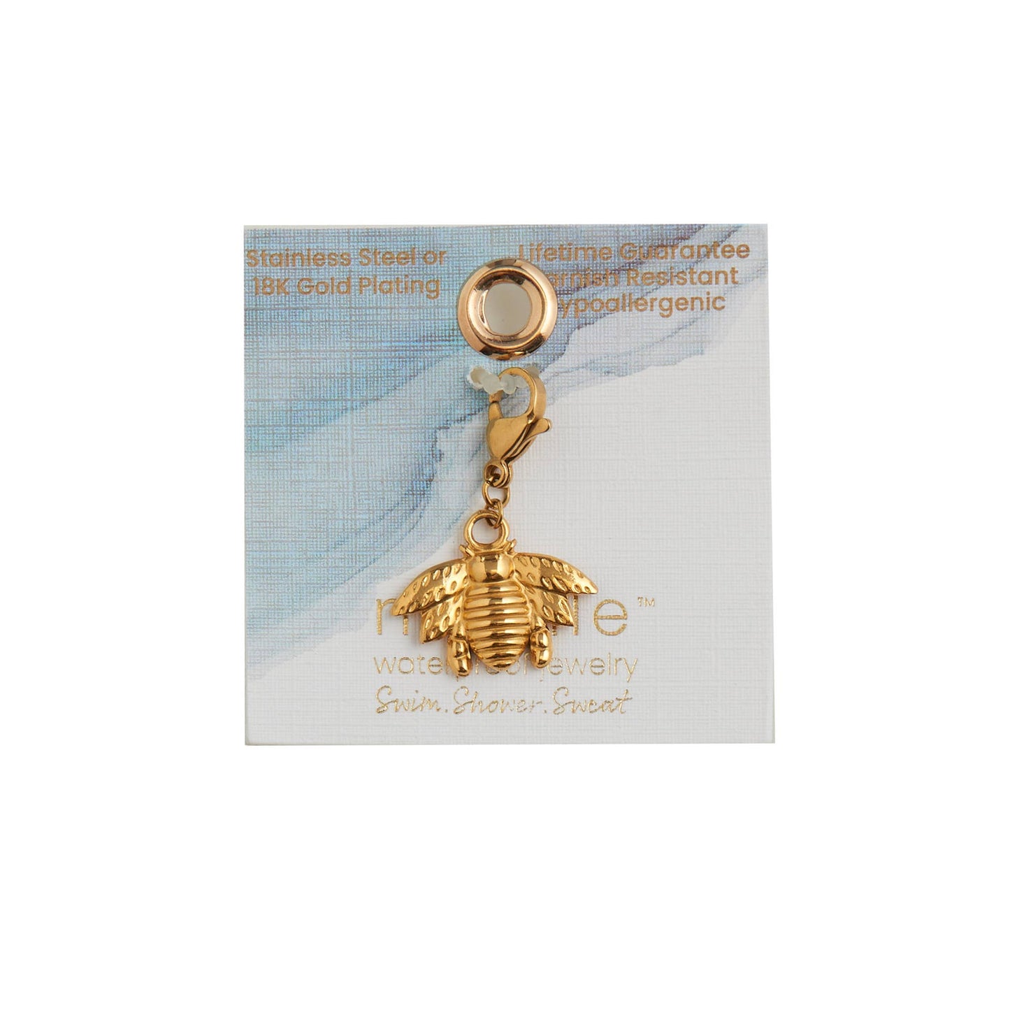 Narelle Waterproof 18K Gold Bee Charm