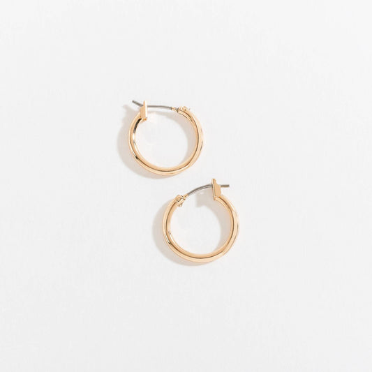 Click Hoop Ear Sense Earrings: Gold / Large