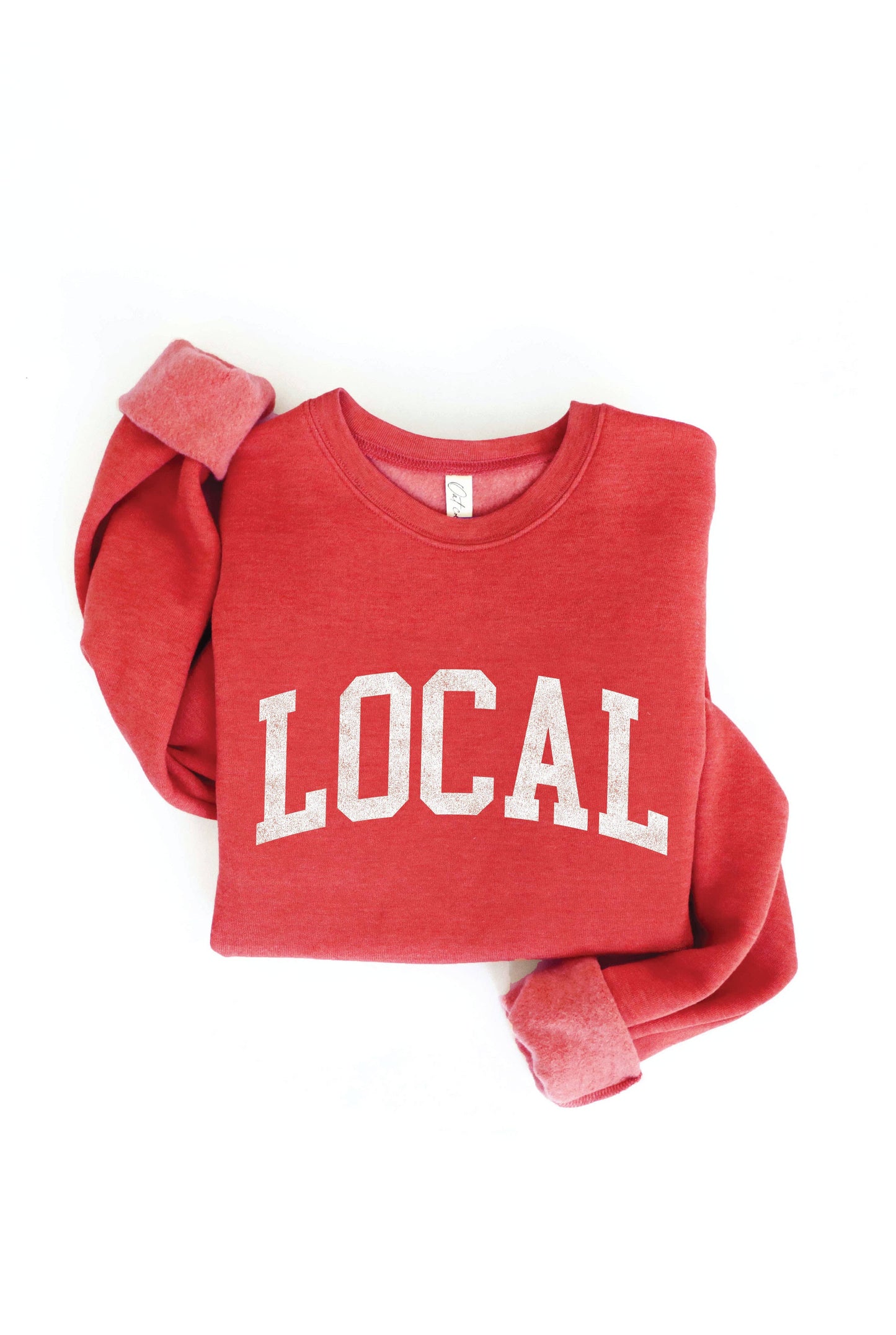 LOCAL graphic sweatshirt: HEATHER FOREST
