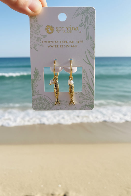 Spartina sardine earring dangles