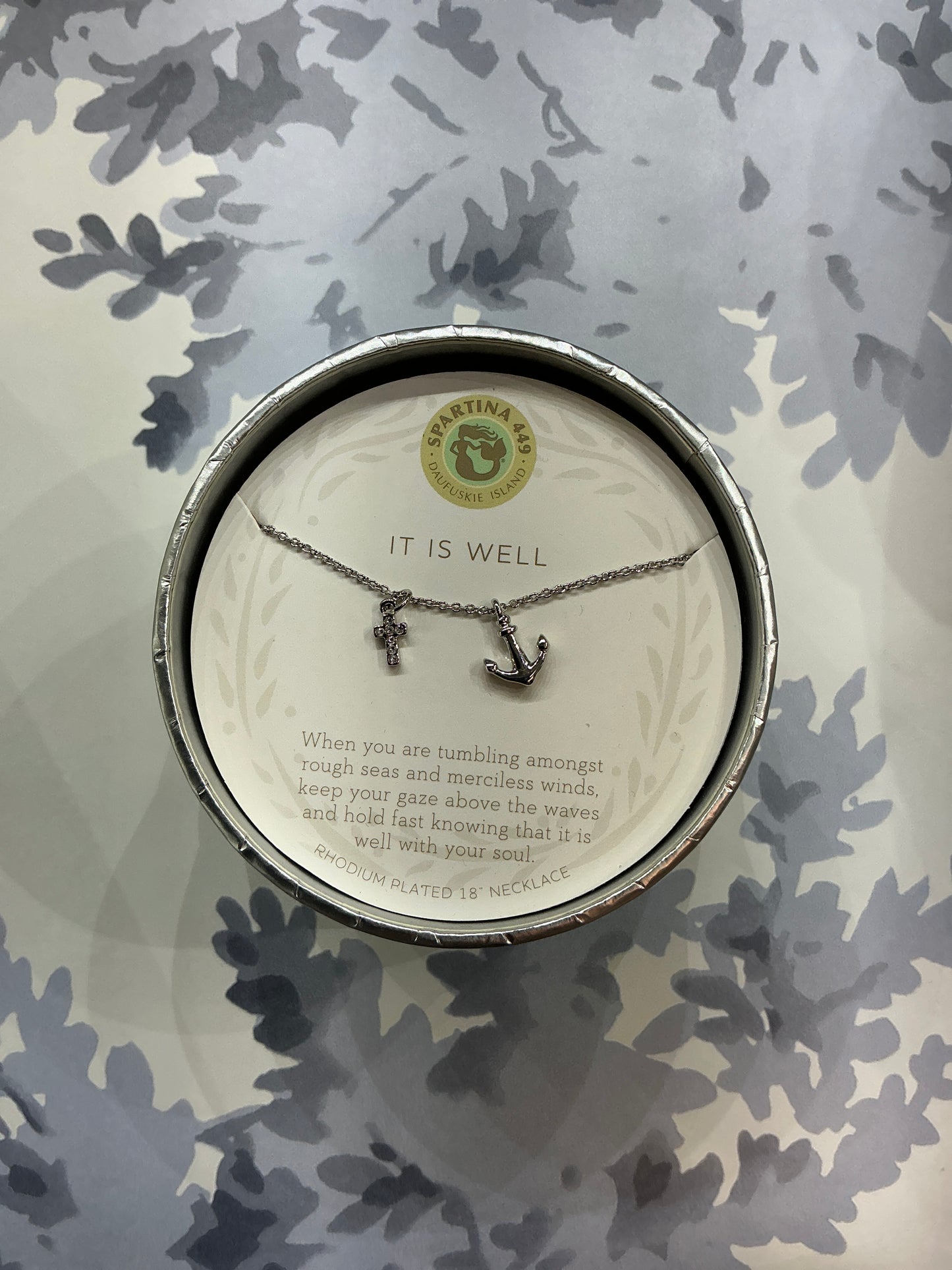 Spartina it is well silver necklace