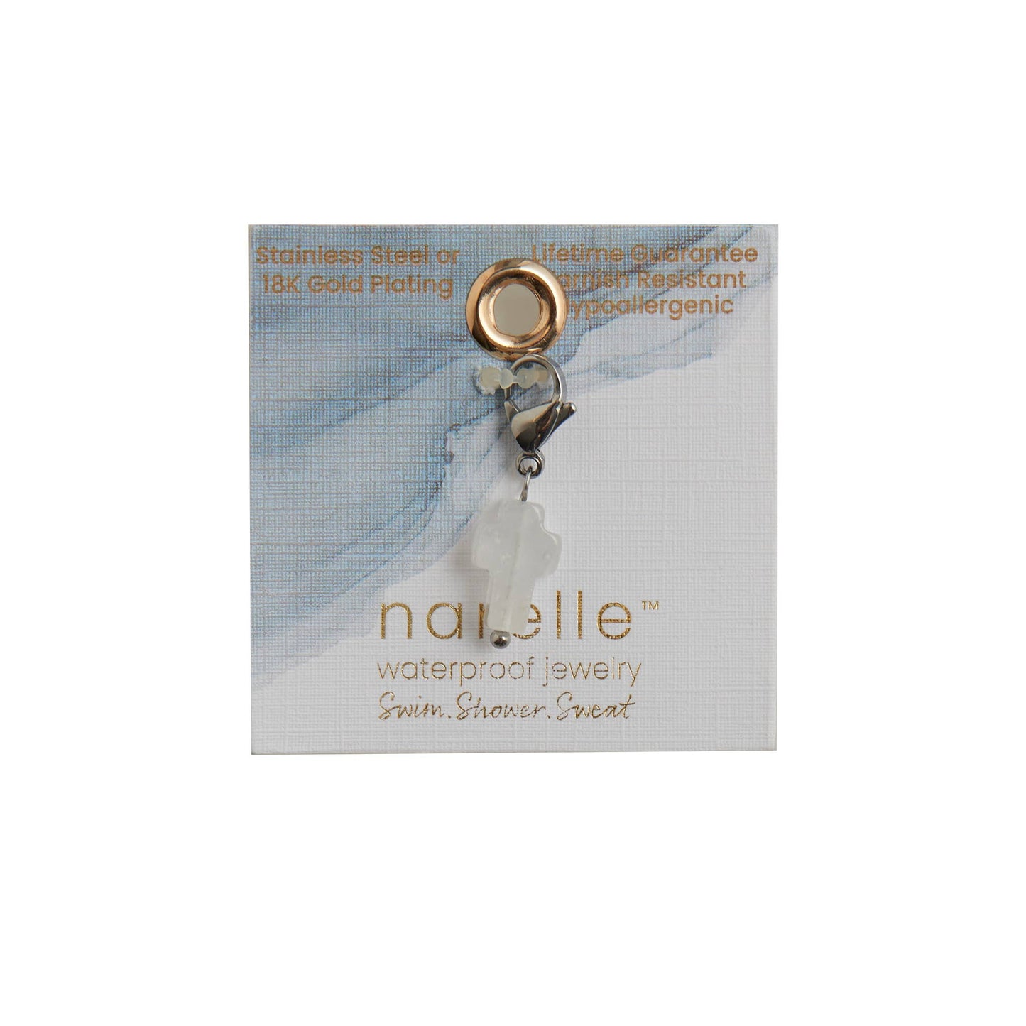 Narelle Waterproof Inspirational Cross Charm: Gold