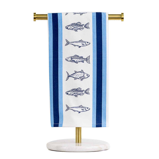 Keep It Reel Hand Towel   White/Royal/Palace   20x28