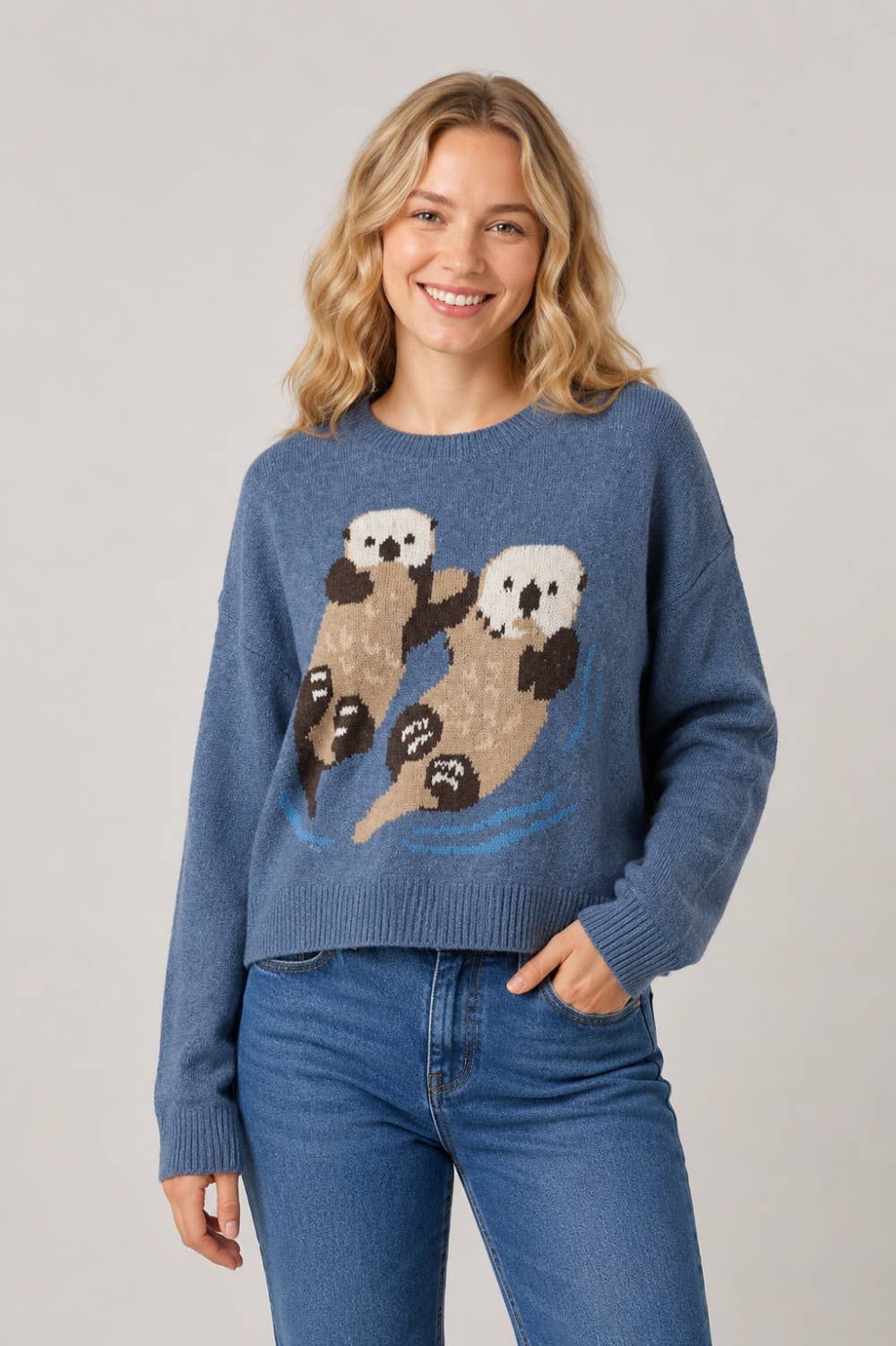 Sea Otter Graphic Sweater