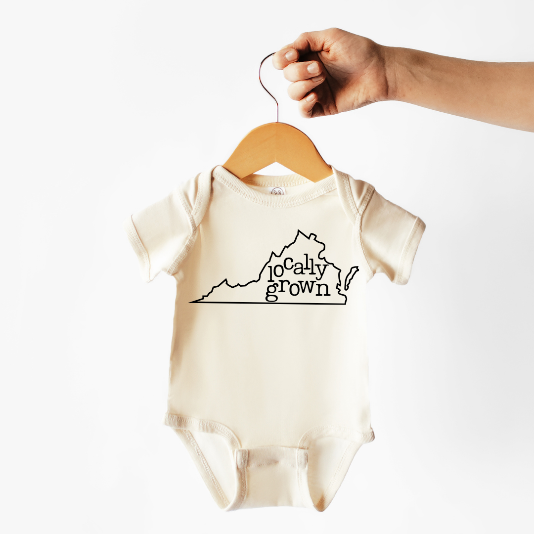 Virginia | 100% Cotton Baby Bodysuit| State Pride