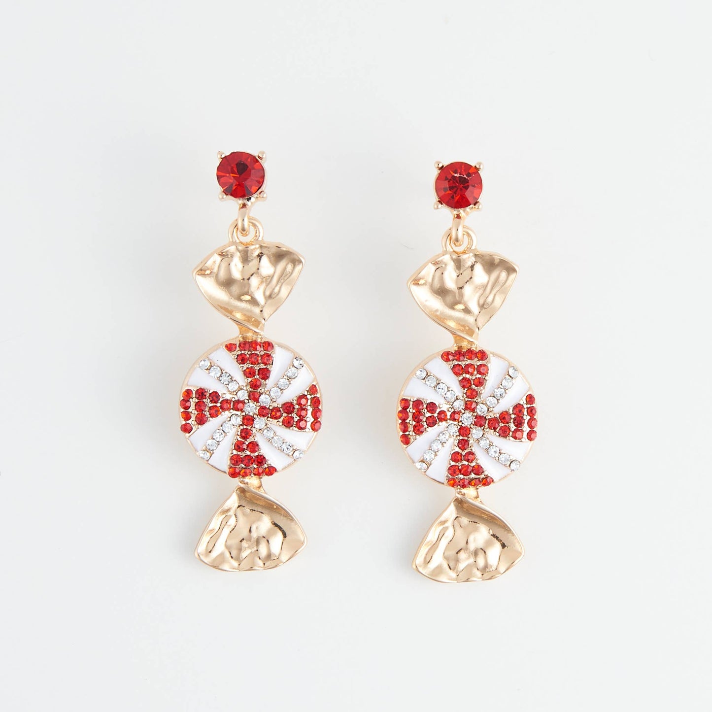 Holiday Christmas Candy Drop Earrings