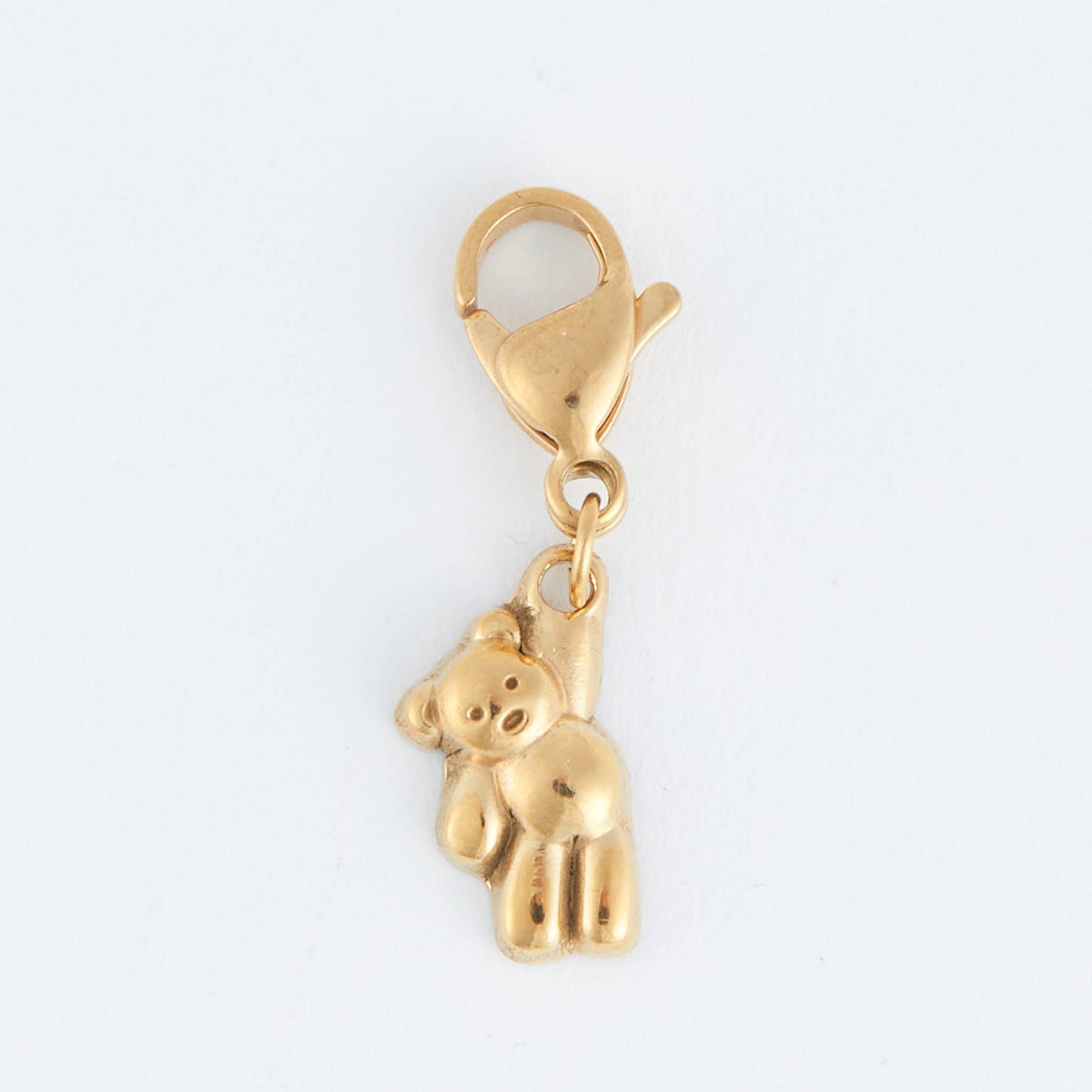Narelle Waterproof Teddybear Charm: Gold