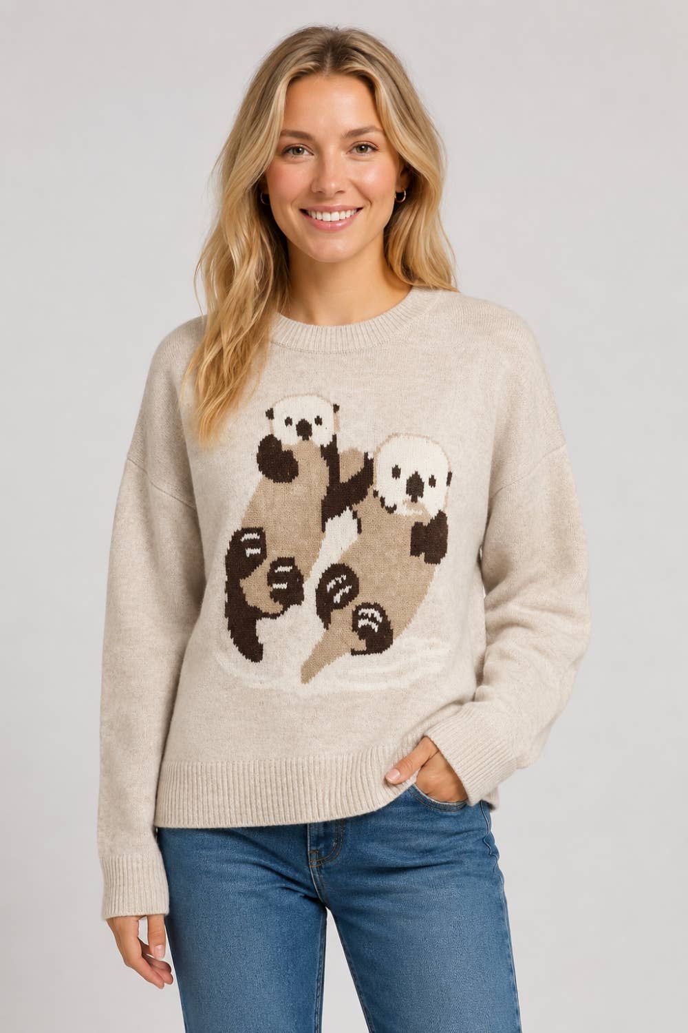 Sea Otter Graphic Sweater