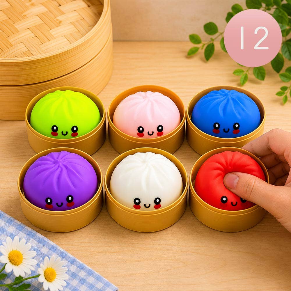 Rainbow Squishy Mystery Dumpling Stress Relief Squeeze Toy