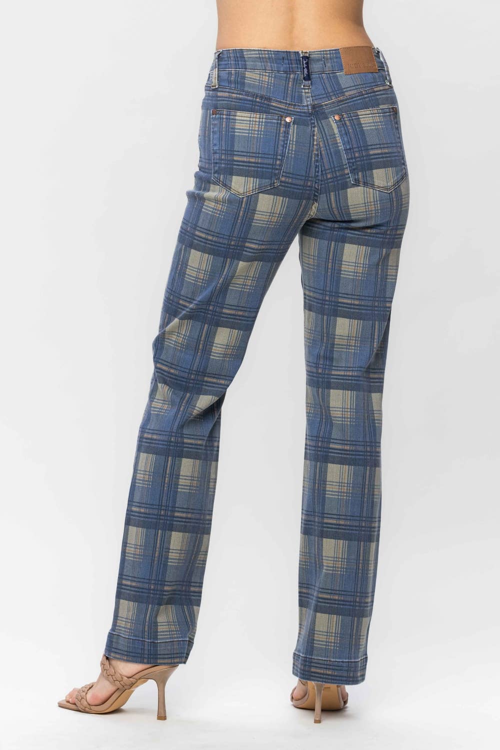 HW Vintage Look Plaid Straight:
